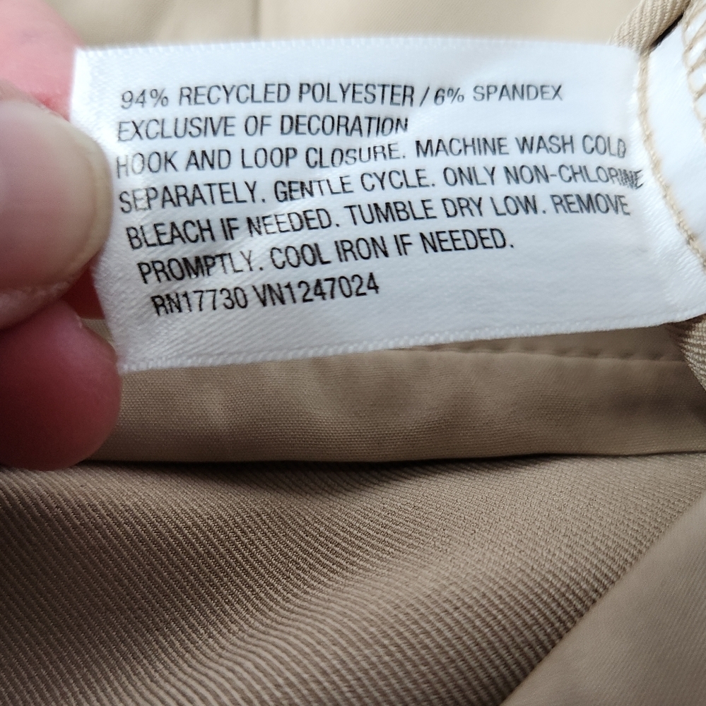 Women's Mid-Rise Wide Leg Contrast Waistband Trousers Future Collective Khaki XL - Picture 14 of 16